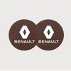 Hub Caps For Renault Koleos Captur Arkana Kadjar Megane Clio Scenic Logan Trafic Talisman 2Pcs Car Coaster Water Cup Mat Non-Sli