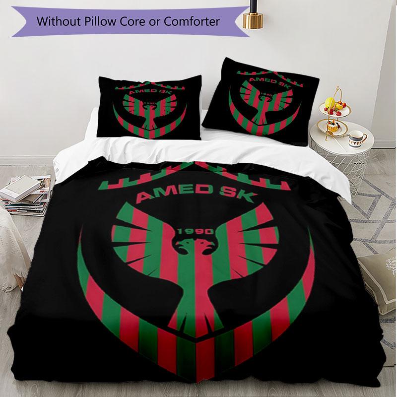 3pcs Duvet Cover Set (1*Duvet Cover + 2*Pillowcase, Without Core), Amed SK Print Soft All‑Season Bedding Set, Home Bedroom Decor Gift