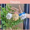 Mini Joyful Plush Bear Keychain With Colorful Chains Ultra Soft Cute Animal Toy