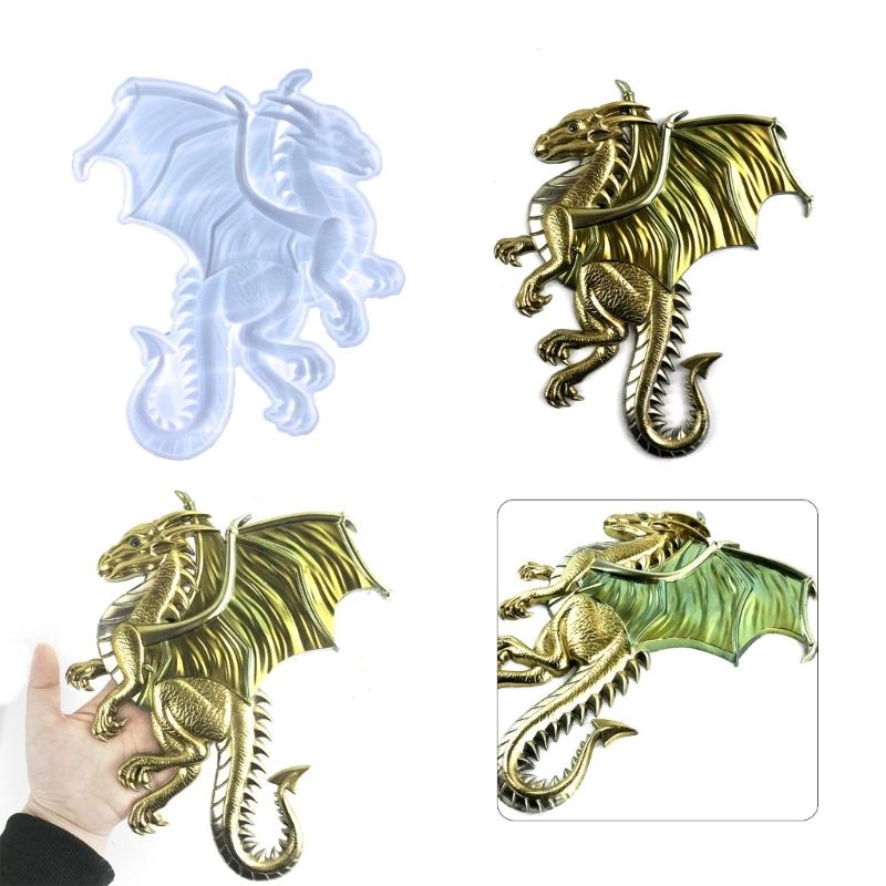 Dragon Resin Mold Wall-Hanging-Resin Silicone Mold,Animal Epoxy Casting Mold for Cabinets Ornaments,Wall-Art Home Decor