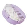 Bento Lunch Box for Kids Adults 3 Compartment Plastic Cute Ice Cream Lunch Snack Containers with
