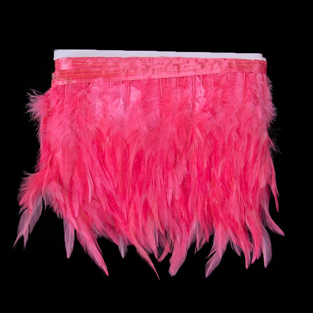 1Meter White Feathers Trims Dress Cloth Sewing Crafts Rooster Saddle Feather Ribbon Fringe Wedding Party Decoration Plumes