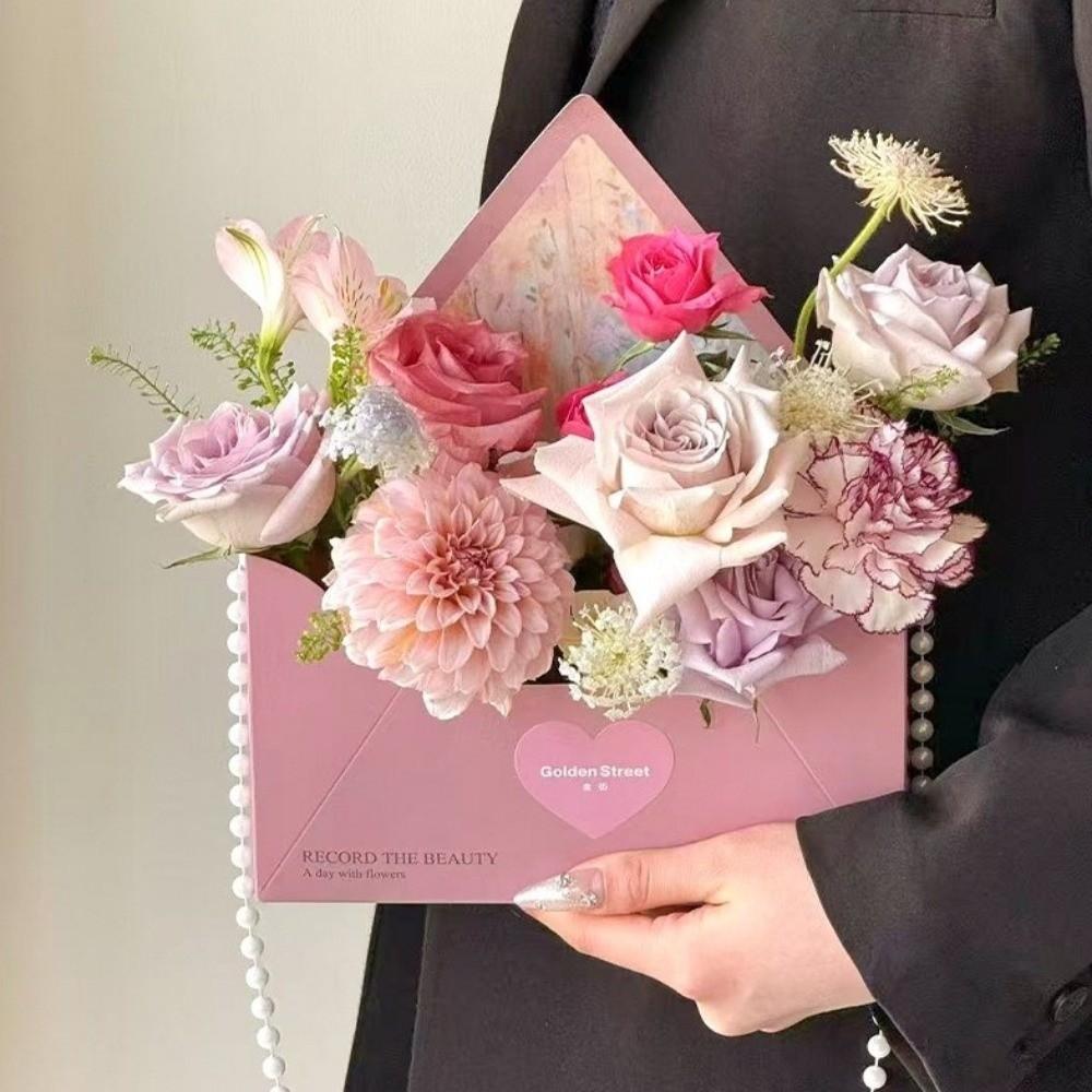 5 Stück Präsentationsbox Handgefertigte Blumenverpackungsbox DIY Geschenkverpackung Blumenumschlagbox Florale Arrangementbox Muttertag