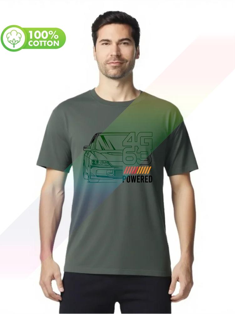 100 cotton round neck heavy weight Unisexs Tshirt Evo 4G63 Tee JDM Tuning Automotive Cars S3XL Tops Tees S