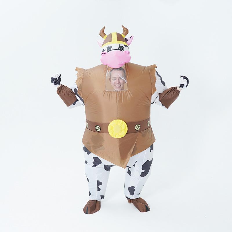 

Надувной костюм викинга-быка, взрослый 150-190cm коричневый