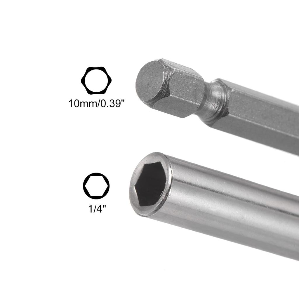 Uxcell Hex Shank X Magnetic Bit Holder Extension for Quick Release Driver Drill Power Tools 1/4" 3"