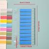 200-3200Sheets Waterproof Sticky Notes, Monochromatic, Plastic Memo Pad with Ruler for School, Office, Student Stationery