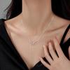 925 Sterling Silver Snake Necklace for 2025 Chinese New Year – Women's Tassel Clavicle Chain