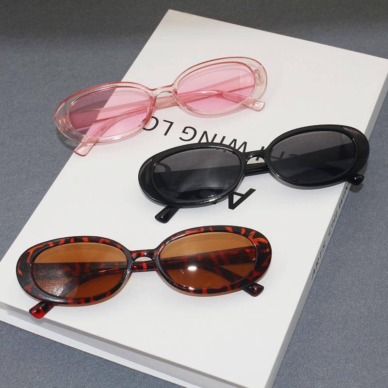 Vintage Women Small Frame Oval Shaped Sunglasses Outdoor Travel Beach Holiday Sun Glasses Uv Protection Fashionable Shade Eyewea
