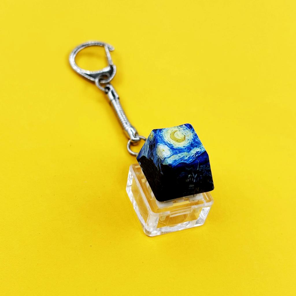 Keyboard Key Toy Party Stress Relief DIY Fidget Button Keycap Fidget Keychain Keyboard Keychain Toys Finger Keyboard