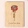 Efficient Wooden Celebration Card For Wedding Anniversaries Birthdays And Decorative Shelf Display