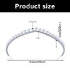 Elegant Pearls Crystals Headband for Formal Event Wedding Reception Hair Ornament With Secure Fit
