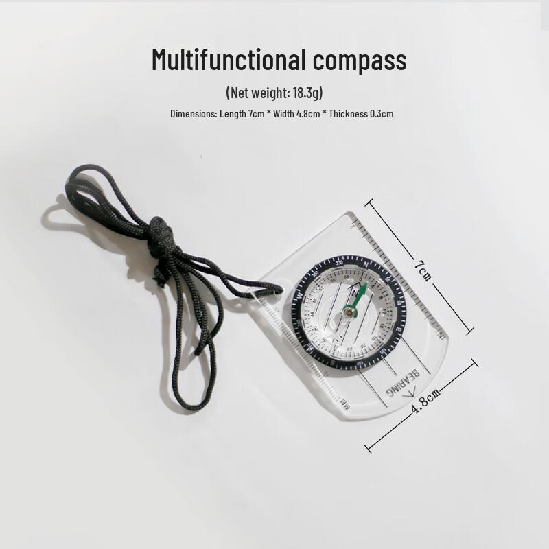OIMG Multifunction Outdoor Compass with Map Scale Ruler