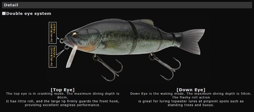 Imakatsu IK Bassroid Baby 3D Realism Floating Lure 717 (1880)