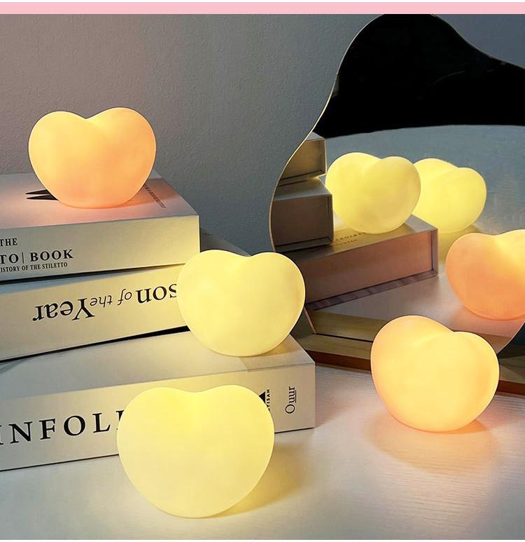 Night Love Light 520 Gift Girl Heart Romantic Atmosphere Lamp Battery Button