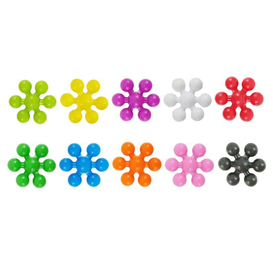 60/100/200 Peças Blocos de Montar Design 3D Tridimensional Giratório Divertido Cor Estável Reconhecimento de Cores Multicolorido Blocos de Montar Flor de Ameixa Presente de Aniversário