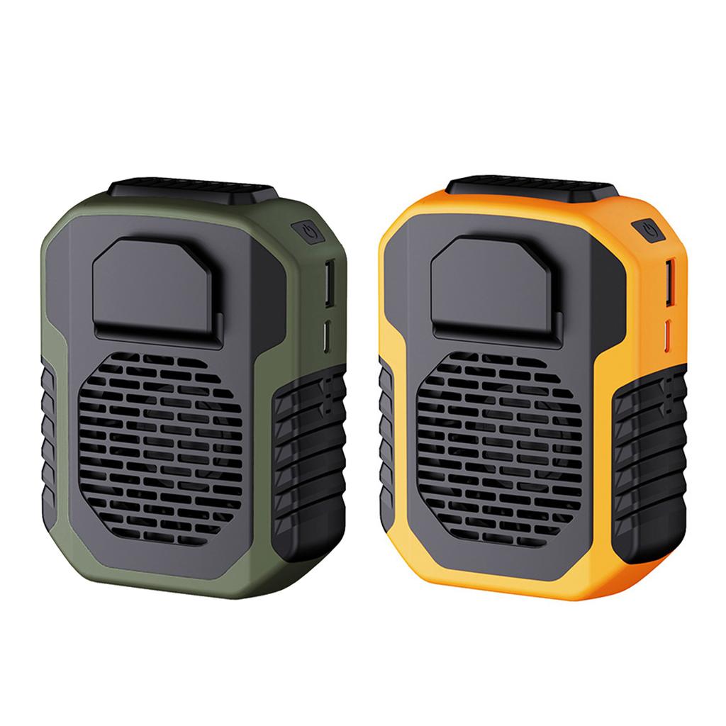 Portable 6000mAh Personal Mini Waist Fan 3 Speeds Outdoor Fan For Office Outdoor Travel Hanging Waist Neck Powerbank Fan