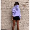 Autumn Winter Women's Fleece Lined Hoodie, Oversized Pullover with Long Sleeves and Solid Color Design, Cozy Warm Sweatshirt for Casual Wear