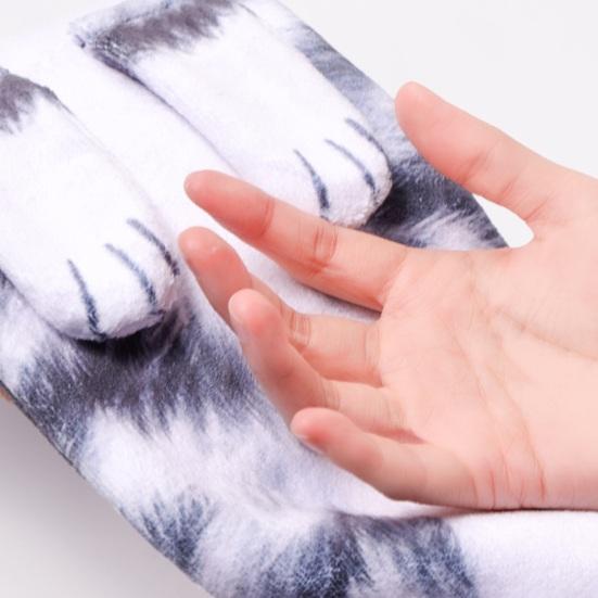 Cat Shape Hand Towel Soft Absorbent Hand Towel Hanging Cute Kitten Towel