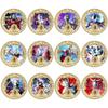 Classic Cartoon Ultraman Coin Set Anime Metal Collectible Coins for Kids Hot Japanese Cartoon Badge Toy Gift Holiday Collection
