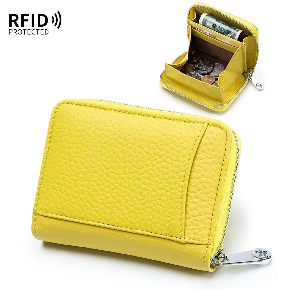 New Change Bag Rfid Anti-theft Brush Women's Zipper Coin Bag Simple Storage Bag