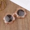 Girls Flower-Shaped Translucent Jelly Sunglasses UV Protection Kids Summer Eyewear Outdoor Party Lightweight Comfortable Toddler