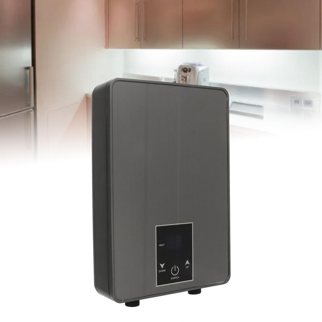 5.5KW 220V Electric Hot Water Heater Manual Adjustment IPX4 Waterproof Instant Hot Water Heater for Kitchen Bathroom