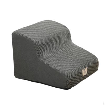 Dog Stair 2 Steps Ladder Portable Non Slip Removable Washable Cover Pet Stairs for Older Dogs