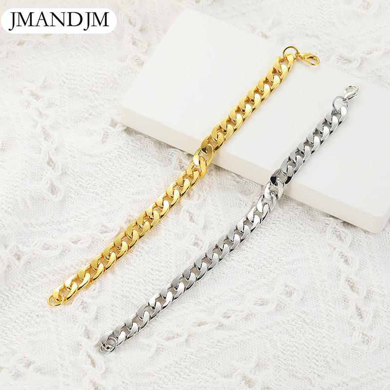 Cuban chain new personalized hip-hop fashion versatile titanium steel women's bracelet