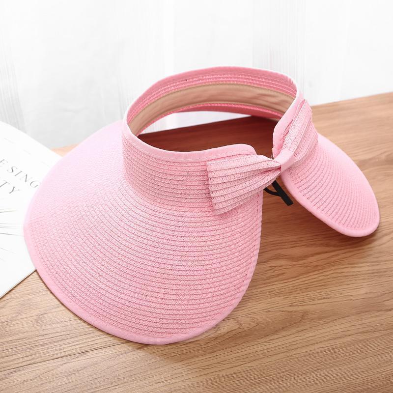 WTEMPO Women Summer Visors Caps Foldable Sun Hat Wide Large Brim Beach Hats Straw Hat Chape Femme Beach UV Protection Cap