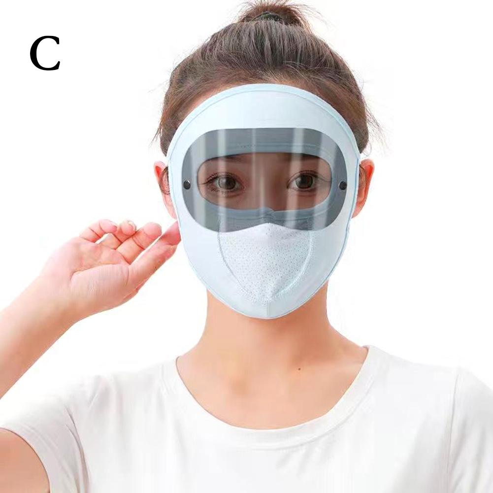 1 Pc Sun Protection Mask Outdoor Cycling Sun Protection Hats Caps UV Protection Face Cover Sunscreen Veil Face With Brim Summer