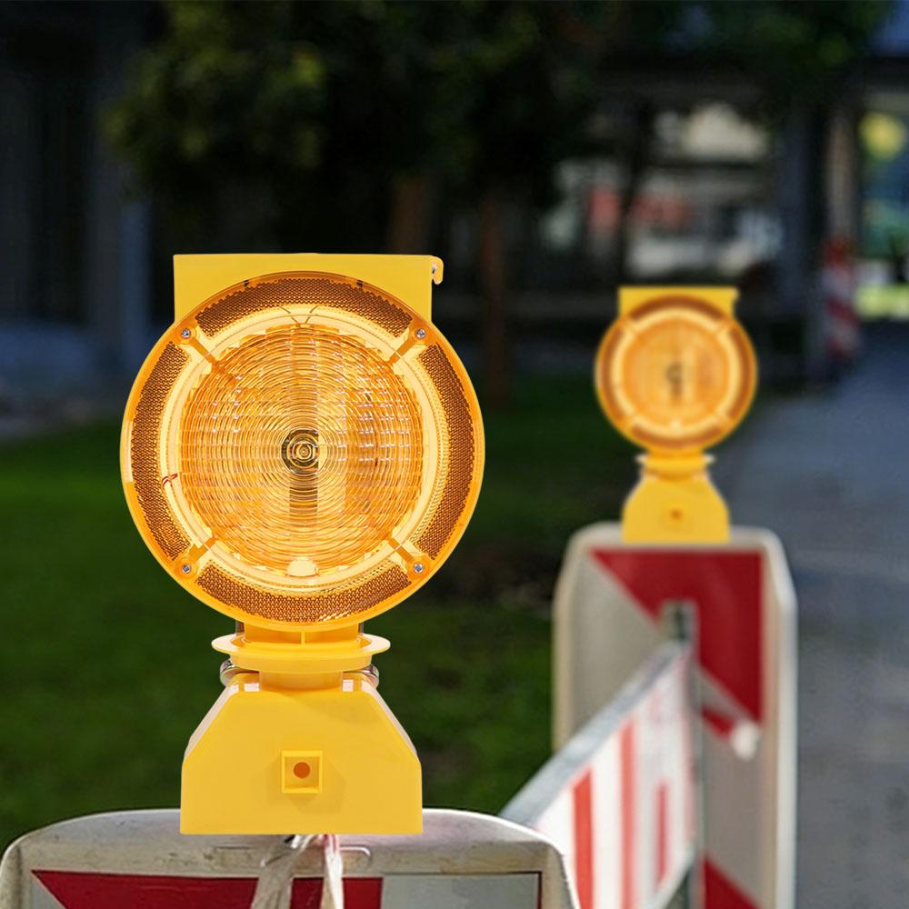High Brightness LED LED Strobe Construction Light Solar Barricade Warning Light  Outdoor