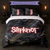 Set Biancheria da Letto 3 Pezzi con Stampa Slipknot Copripiumino con Due Federe Biancheria da Letto Morbida per Camera da Letto Domestica