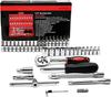 A 46-piece Set of Household Auto Repair Combination Tools, Xiaofei 1/4 Ratchet Wrench Socket Screwdriver Hex Socket Toolbox
