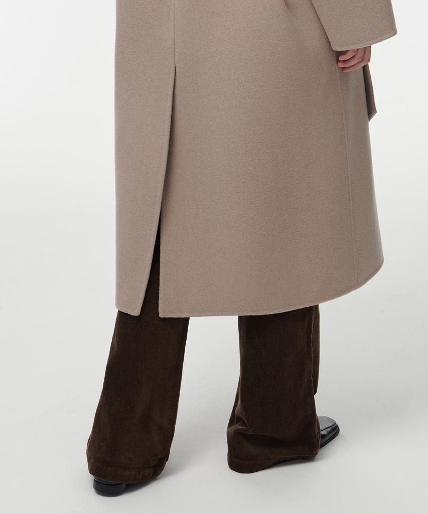 Musinsa Standard Woman Women'S Cashmere Blend Handmade Double Coat [Beige]