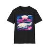 C4 ZR-1 Miami Vice Retro 80s Neon Art Graphic T-Shirt