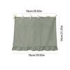 1pc Country-Style Oven Curtain—Tie-Back Crochet Lace Sheer Stripes Suitable for In Front of The Stove and Dishwasher