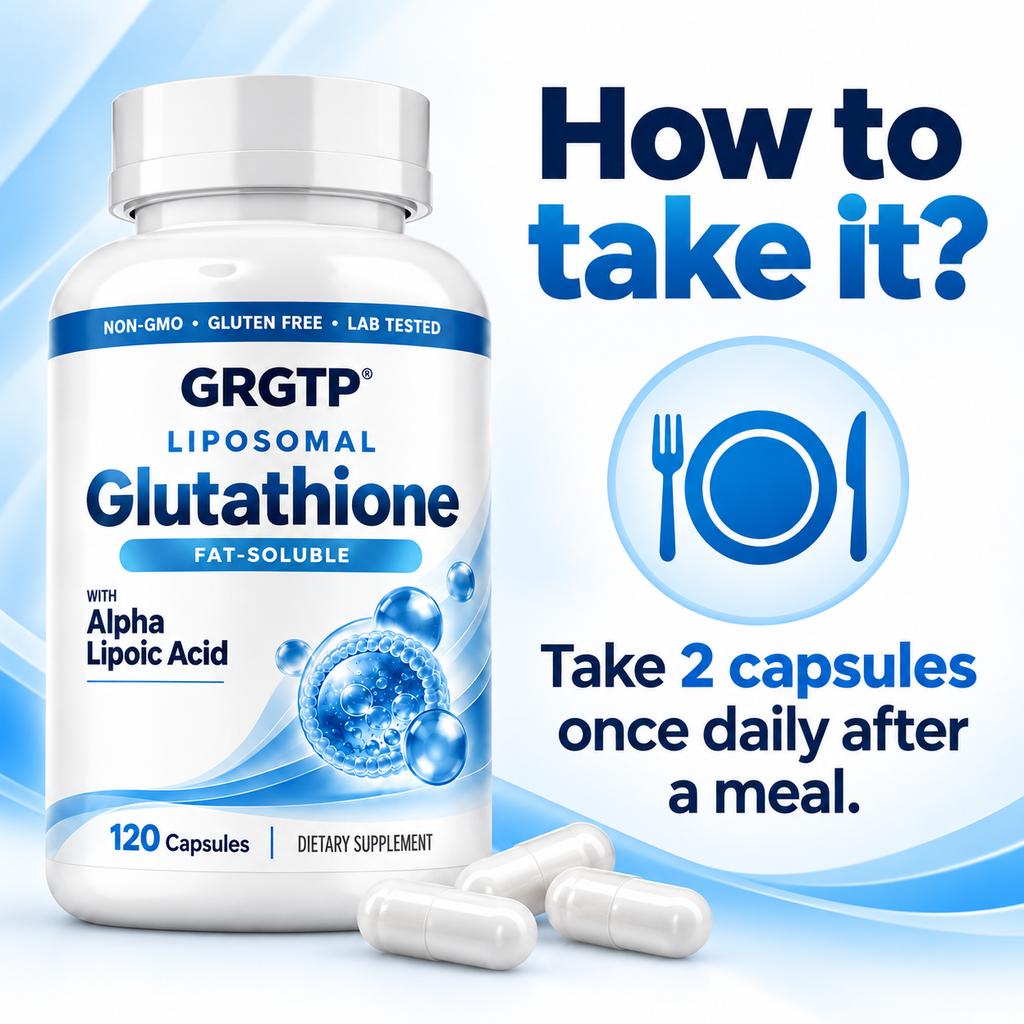 Liposomal Glutathione Capsules, Dietary Supplement, Liposomal Nutrient Delivery Capsules, for Adults
