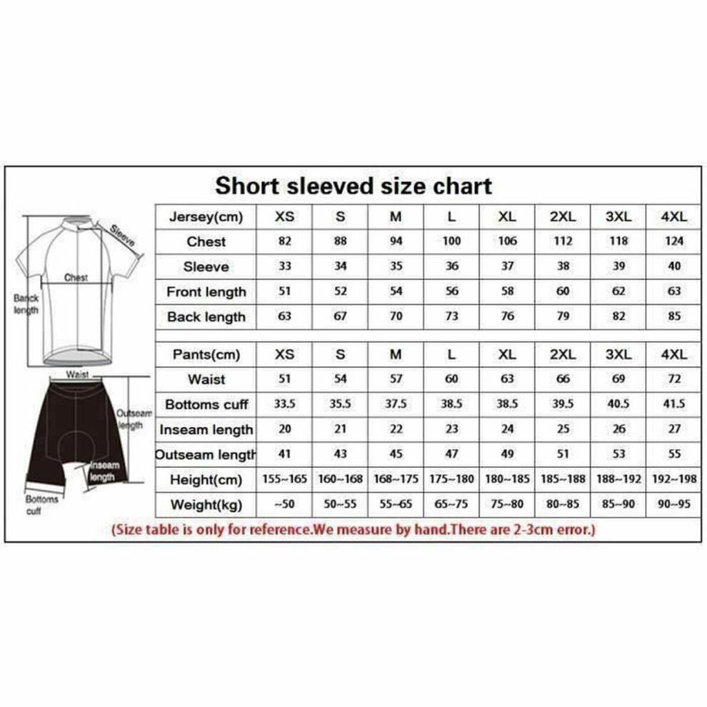 Men's Cycling Jersey And Bib Shorts Set