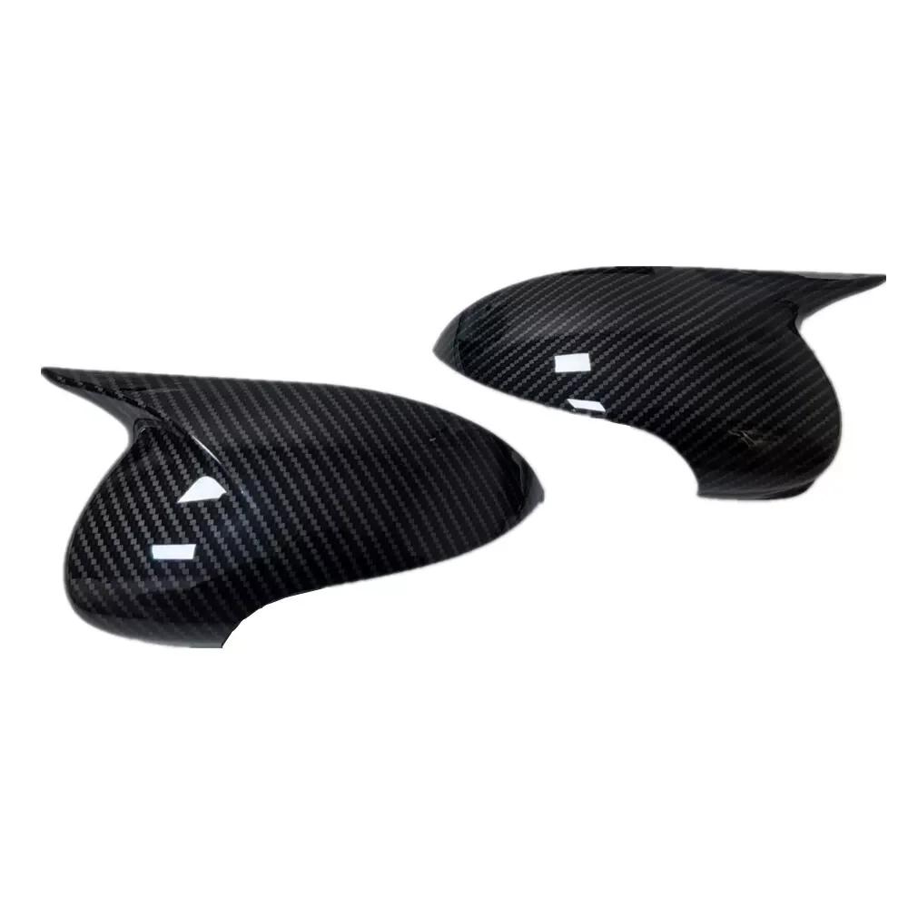 For Mercedes Benz E-Class W211 2006-2008 Car Sticker Rearview Side Mirror Cover Wing Cap Exterior Door Rear View Case Trim ABS