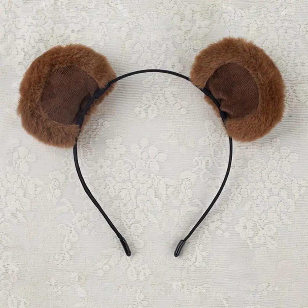Plush Headband Bear Ears Girl Headwear Hot Headgear Gift