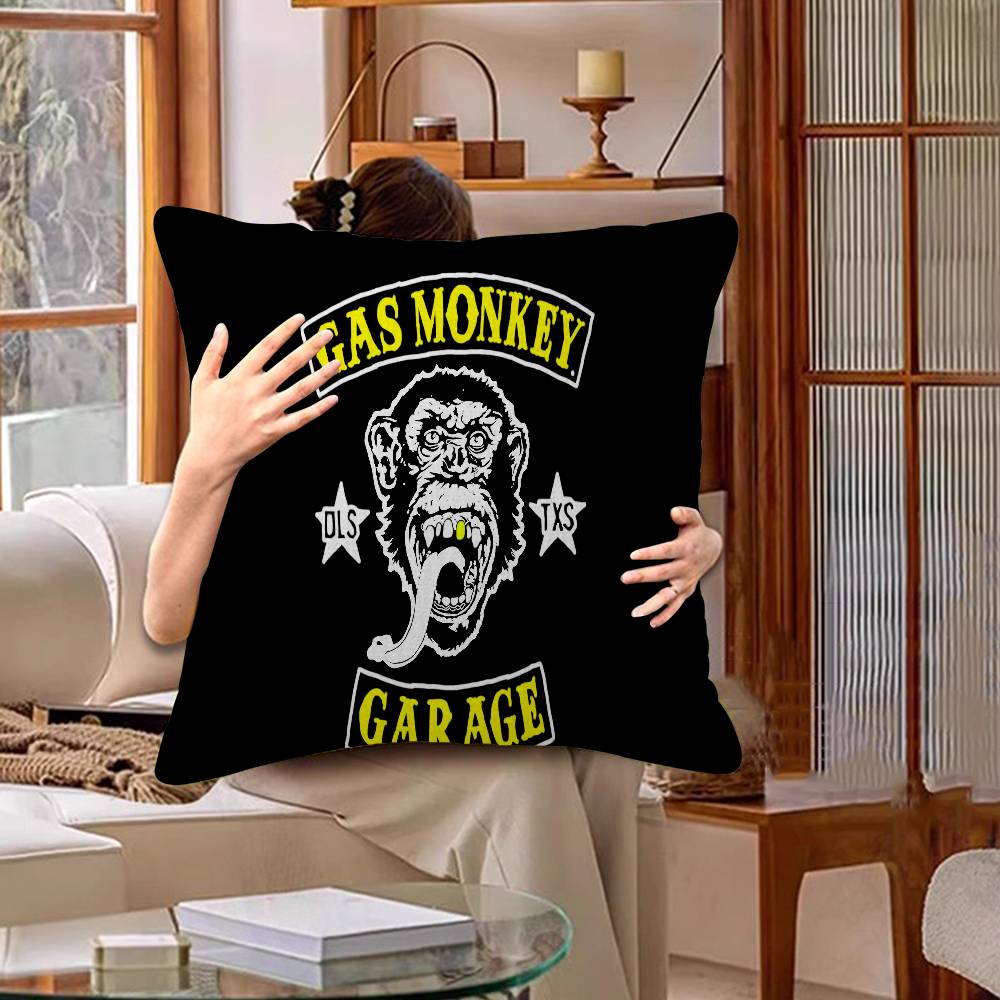 Gas M-monkey Cushion Cover Inches Farmhouse Decor Home Throw Pillow Covers For Couch Decorations