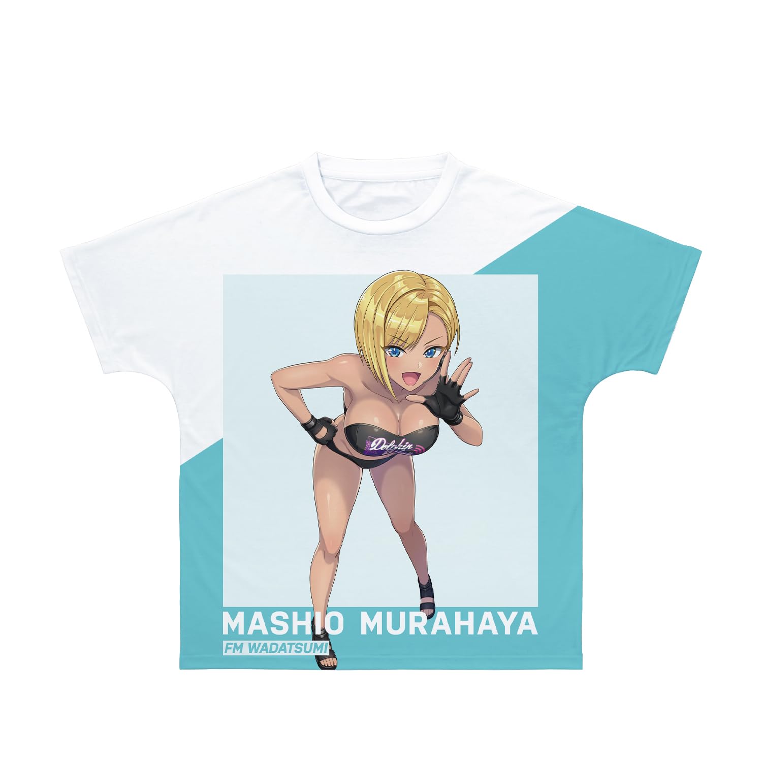 Дельфин Волна Мурахая Асасио Футболка с полной графикой Унисекс Размер XS