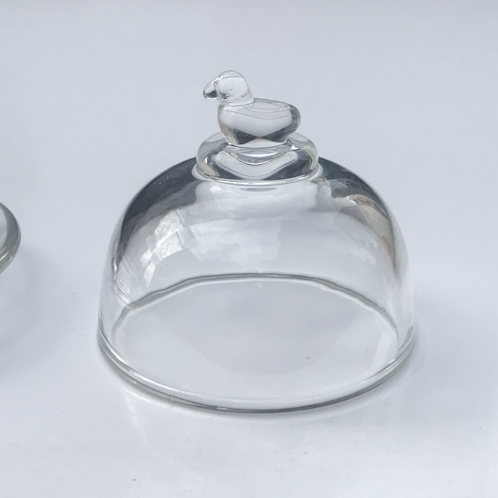 with Dust Cover Storage Tray Glass Dessert Plate Multi-Function Cake Display Plate  Fruit