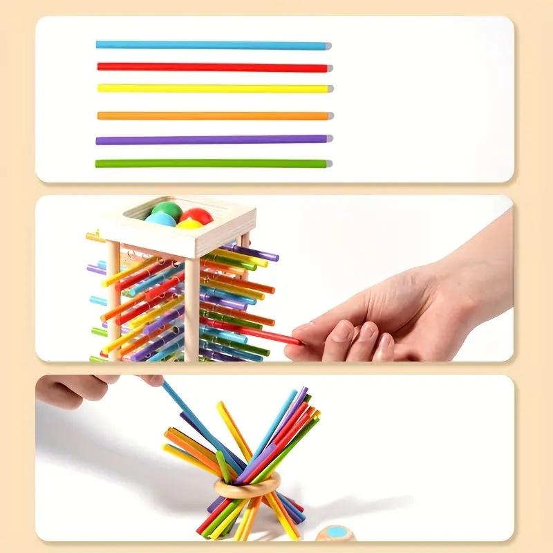 Wooden Stick Games Bducational Toy Board Games Parent-child Interactive Toys Exercise Logical Thinking Skills Holiday Party Gift