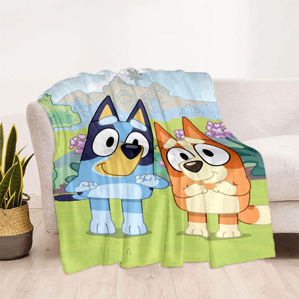 Bluey's Adventure Blanket Ultra-Soft Suitable for Office Bedding Couch Four Seasons Multipurpose Playful Design Perfect Gift for Relatives and Friends