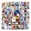 50PCS Genshin Impact Game Card & Luggage Stickers - Trendy Graffiti for Laptop, Car, and More