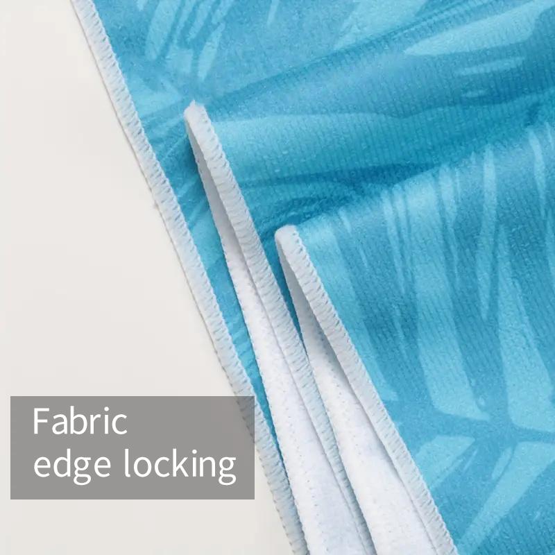 1pc Ultra Fine Fiber Beach Towel, Quick Drying Absorbent Bath Towel, Multi-functional Towel for Beach Swimming and Sports