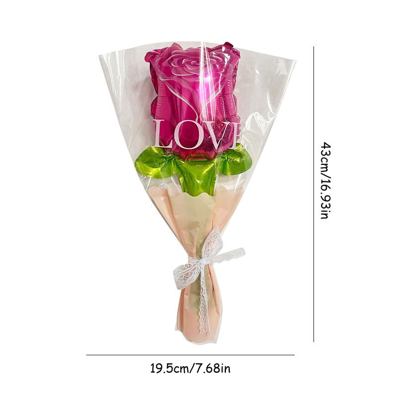 Mini Rose Flower Balloons Rose Shaped Balloons Valentines Day Balloon Mother'S Day Decoration Holiday Baby Shower Party Supplies