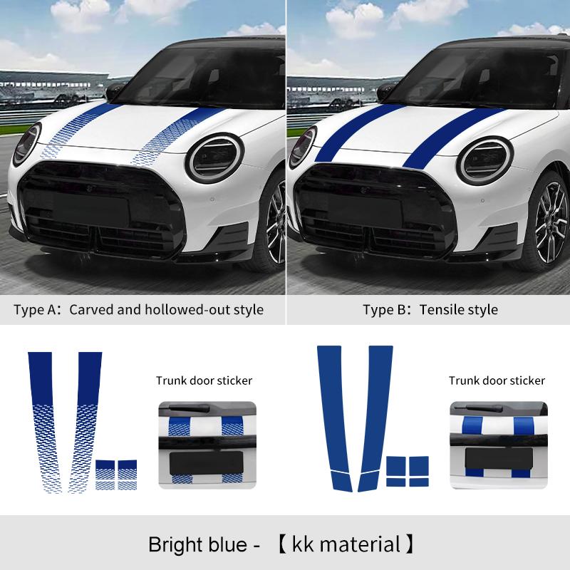 Car Engine Hood Vinyl Trunk Decal Stickers For Mini Cooper F56 F60 F55 F54 R56 R60 F65 F66 U25 J01 Countryman Car Accessories
